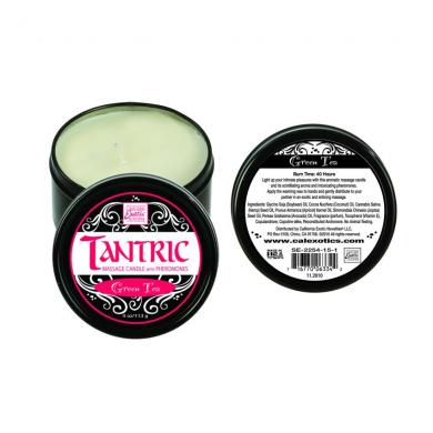 Tantric soy candle w/pheromones - green tea | SexToy.com