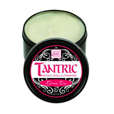 Tantric soy candle w/pheromones - green tea | SexToy.com