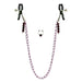 Nipple Clamps- Purple Chain with Navel Ring | SexToy.com