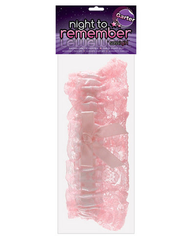 Night to remember garter - white/pink by sassi girl | SexToy.com