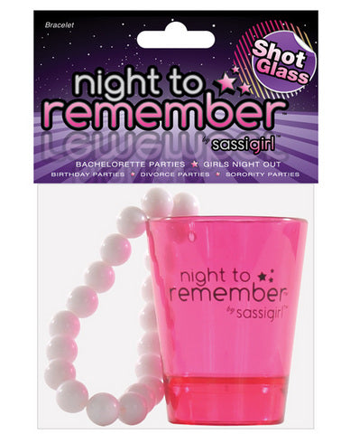 Night to remember shot glass bracelet by sassi girl | SexToy.com