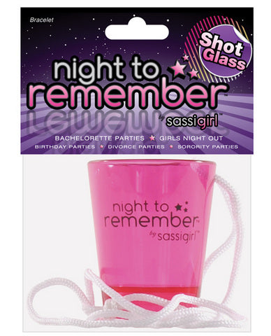 Night to remember shot glass necklace by sassi girl | SexToy.com