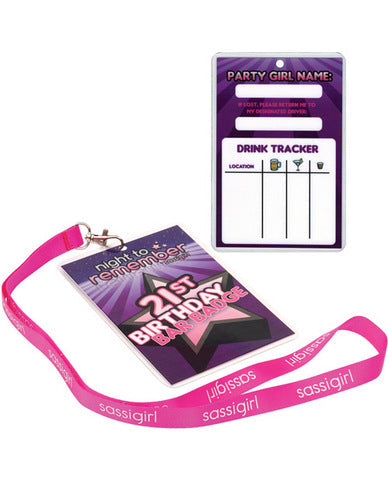 Night to remember 21st birthday bar badge by sassigirl | SexToy.com