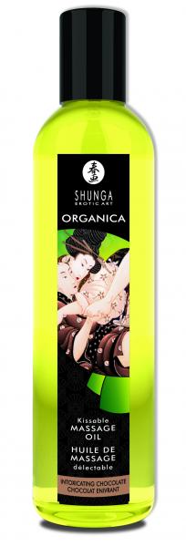 Shunga Organica Kissable Massage Oil Intoxicating Chocolate 8oz | SexToy.com