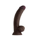 Shaft Model C Liquid Silicone Dong With Balls 8.5 In. Mahogany | SexToy.com