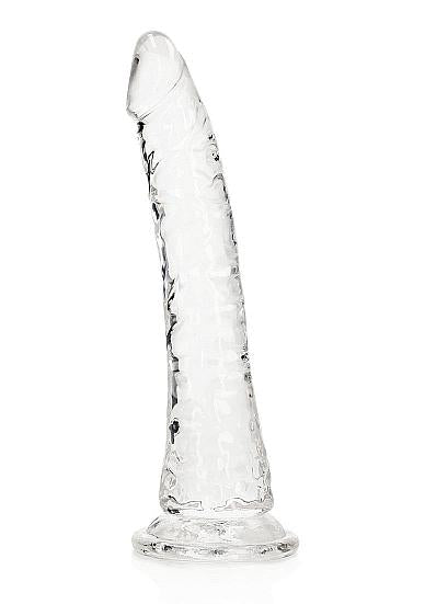 Realrock Slim Dildo 7in Transparent