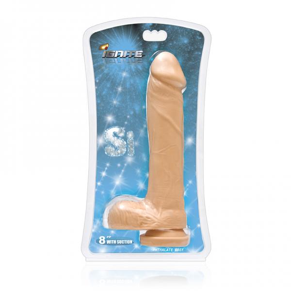 8 Inches Dildo Balls Beige | SexToy.com