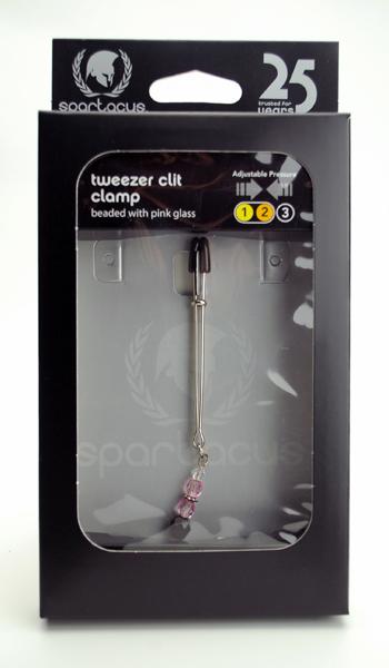 Tweezer Clit Clamp W/Pink Beads