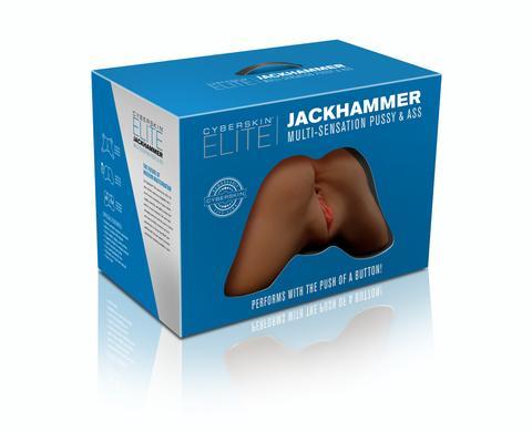 Cyberskin Elite Jackhammer Pussy and Ass Brown | SexToy.com