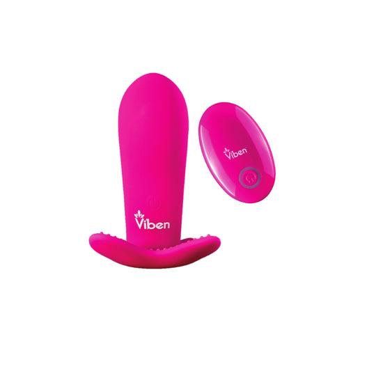 Viben Intrigue Panty Vibe W/ Pleasure Nubs Hot Pink