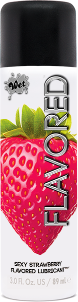 Wet Flavored Gel Lubricant Strawberry 3oz | SexToy.com