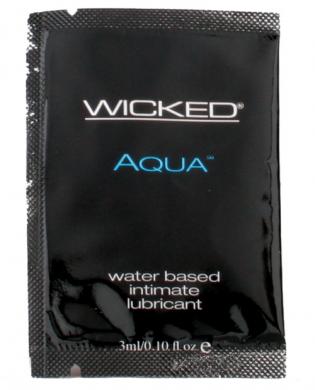 Wicked sensual care collection fragrance free 0.1 oz lubricant - aqua packette - waterbased | SexToy.com
