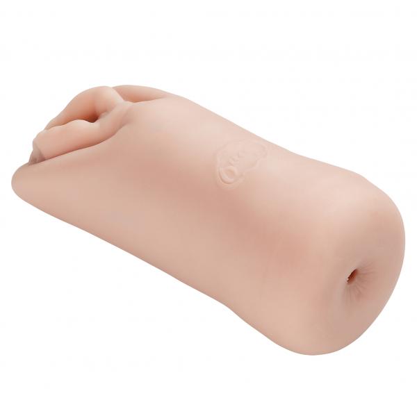 Cloud 9 Personal Double Ended Ribbed Stroker Beige