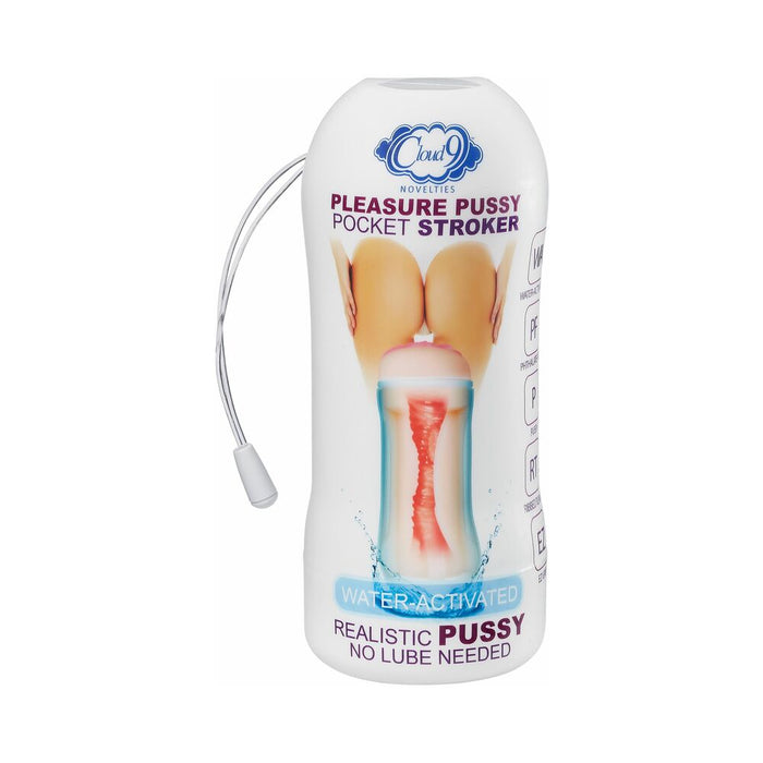 Cloud 9 Pleasure Anal Pocket Stroker Water Activated Tan