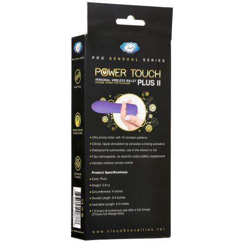 Cloud 9 Power Touch Plus Bullet Vibrator Plum Purple