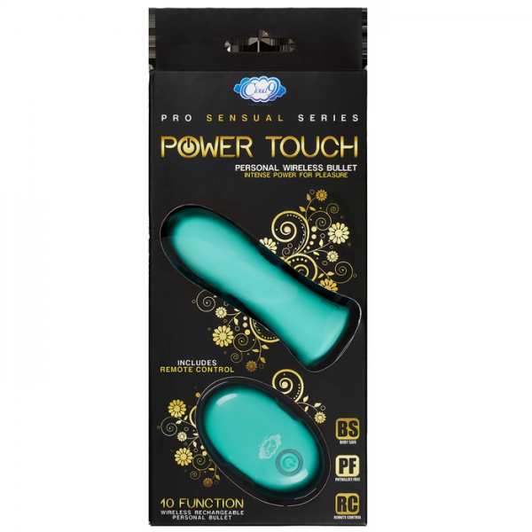 Pro Sensual Power Touch Teal Green Bullet Vibrator