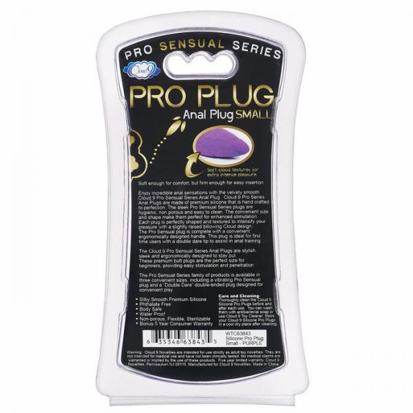 Cloud 9 Silicone Pro Plug Small Purple | SexToy.com