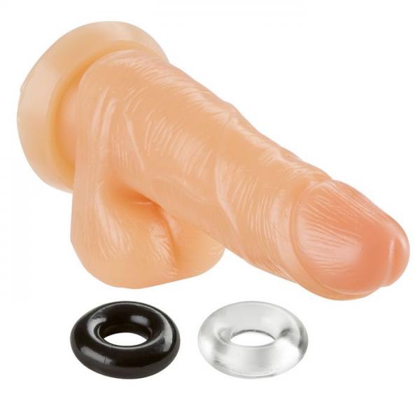 Cloud 9 5 inches Dildo with Cock Rings Beige | SexToy.com