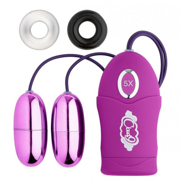 Cloud 9 Dual Vibrating Pleasure Bullet Turbo Speed Purple