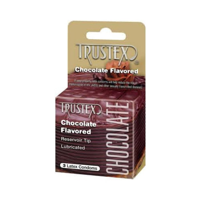 Trustex Flavored Condoms Chocolate 3 Pack | SexToy.com