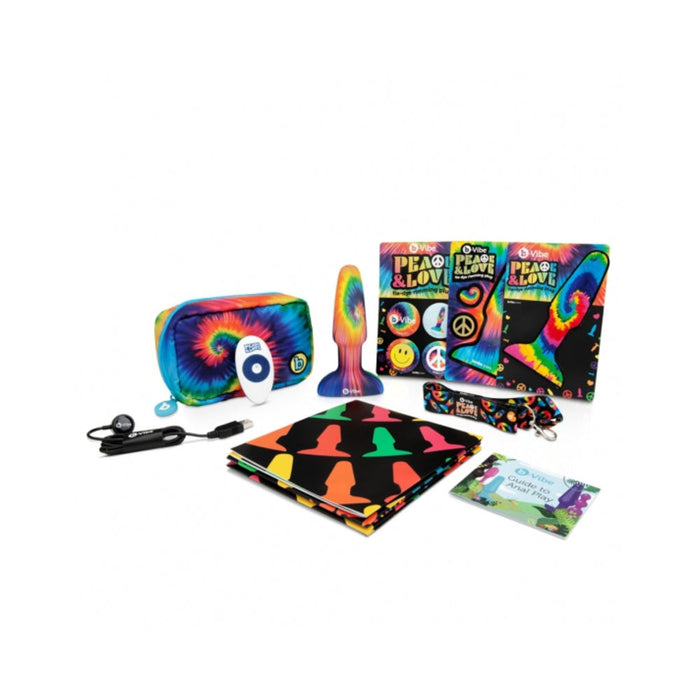 Peace & Love Tie Dye Rimming Plug | SexToy.com