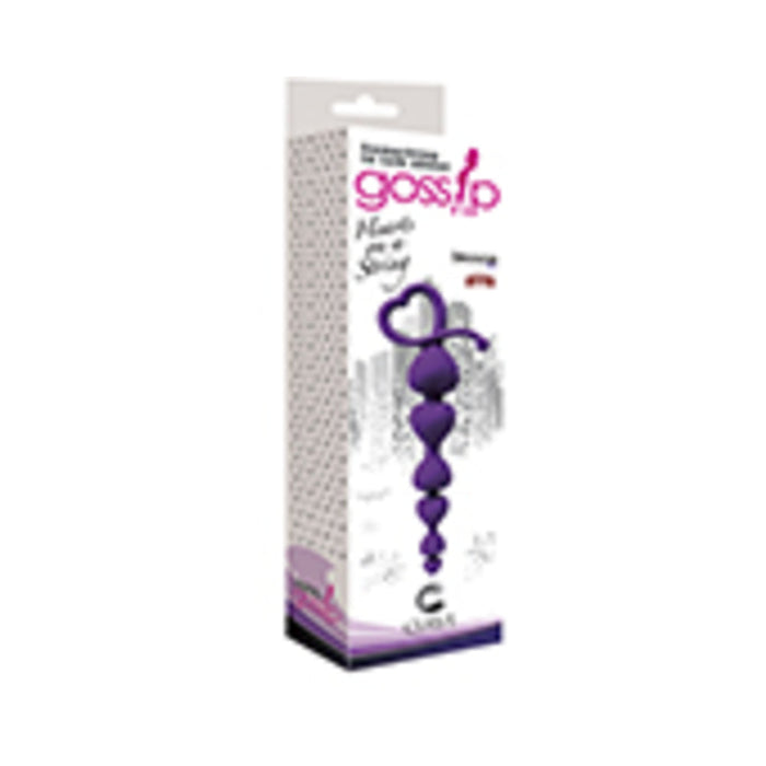 Gossip Hearts On A String Silicone Anal Beads | SexToy.com