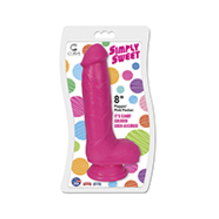 Simply Sweet 8 inches Pink Pecker Dildo | SexToy.com