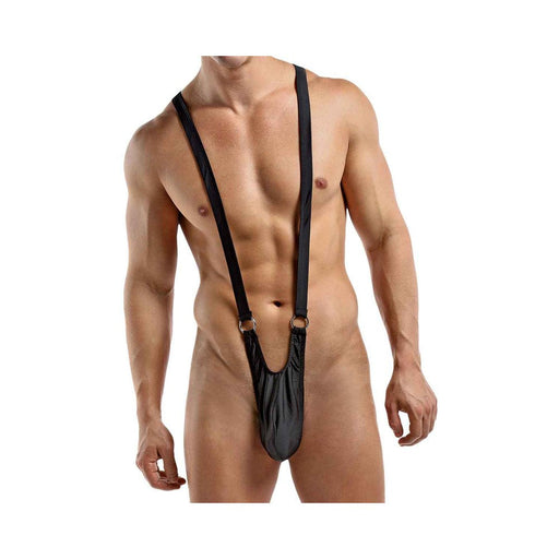 Male Power Nylon Lycra Sling With Rings Black L/XL | SexToy.com