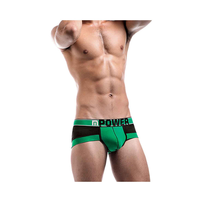 Male Power Futbol Attacker Mini Short Black Xlg | SexToy.com