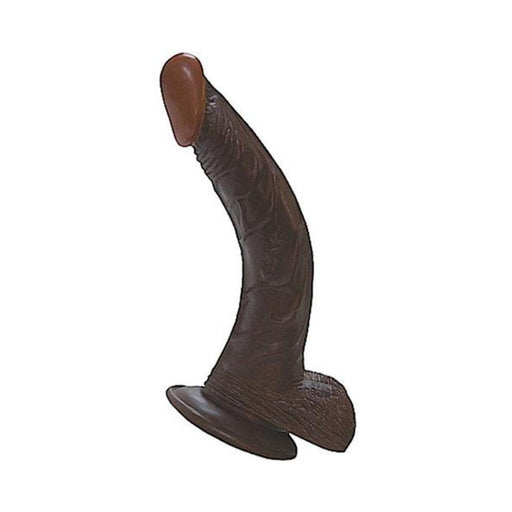 Afro American Whoppers 8in Curved Dong With Balls | SexToy.com