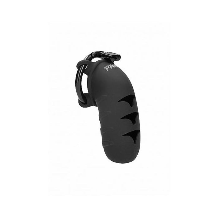 Mancage Chastity Model 08  4.2 inches Silicone Cock Cage Black | SexToy.com