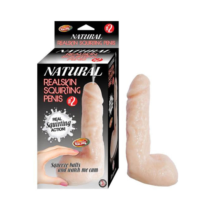 Natural Realskin Squirting Penis 2 7 inches Dildo Beige | SexToy.com