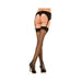 Sheer Thigh High Stockings Back Seam Black O/S | SexToy.com
