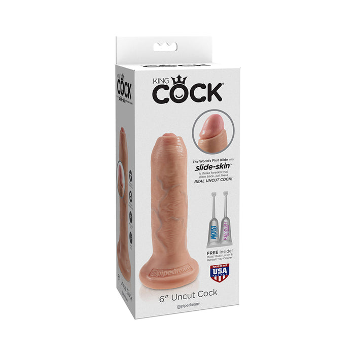 King Cock 6 inches Uncut Dildo Beige | SexToy.com
