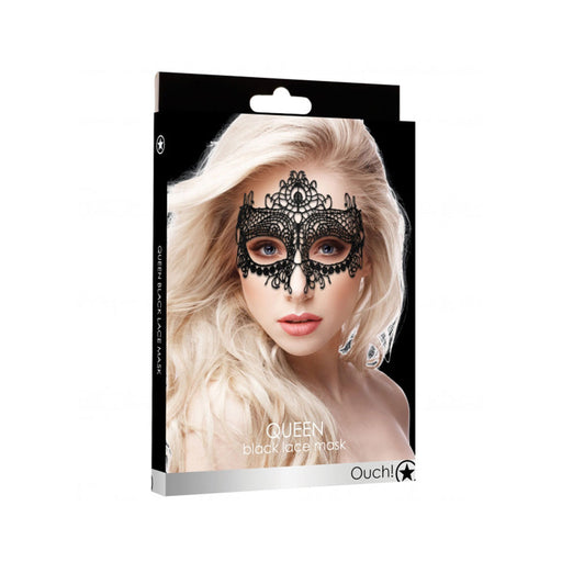 Ouch Queen Black Lace Mask Black O/S | SexToy.com