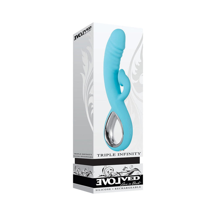 Triple Infinity Blue Rabbit Style Vibrator | SexToy.com