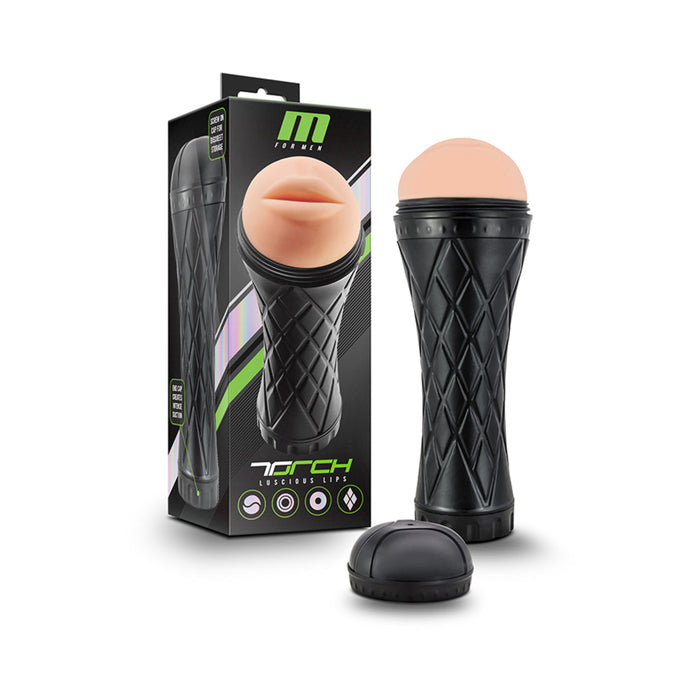 M For Men The Torch Luscious Lips Beige Stroker | SexToy.com