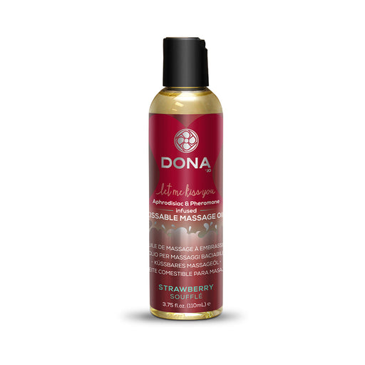 Dona Kissable Massage Oil Strawberry Souffl 3.75 oz | SexToy.com