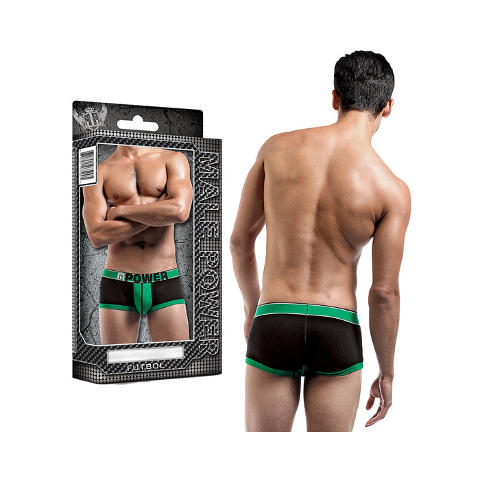 Male Power Futbol Attacker Mini Short Black Xlg | SexToy.com