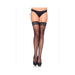 Stay Up Lace Top Micro Net Thigh Highs 1x-2x Black | SexToy.com