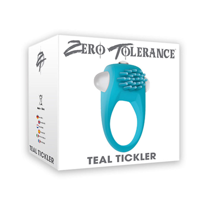 The Teal Tickler Vibrating Cock Ring | SexToy.com