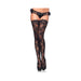 Stay Up Floral Lace Thigh Highs O/S Black | SexToy.com