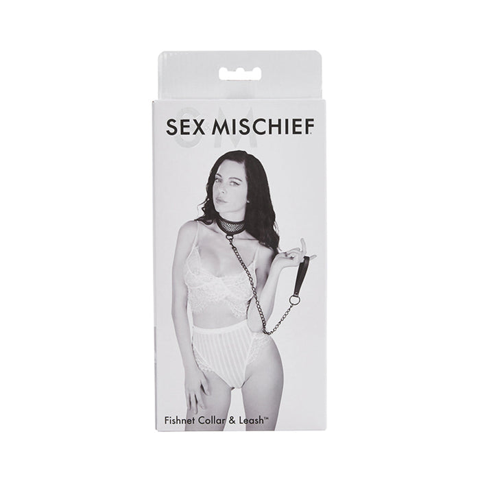 S&m Fishnet Collar And Leash | SexToy.com