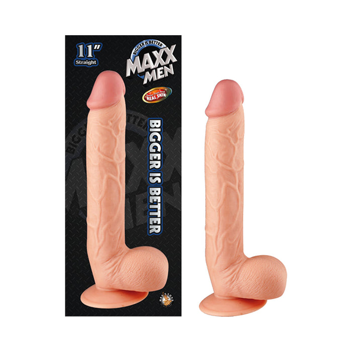 Maxx Men 11 inches Straight Dong Beige | SexToy.com