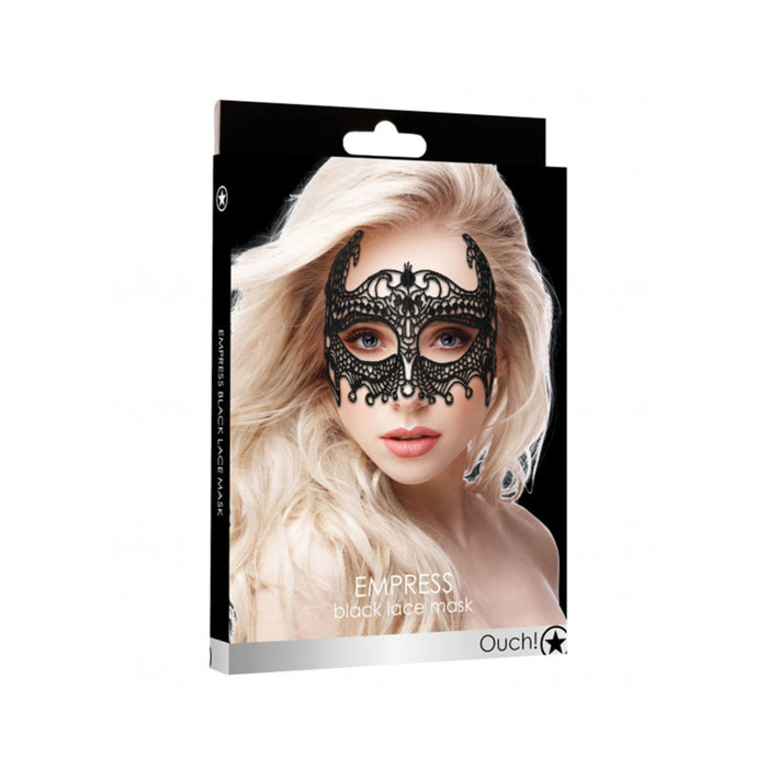 Ouch! Empress Black Lace Mask  - Black | SexToy.com