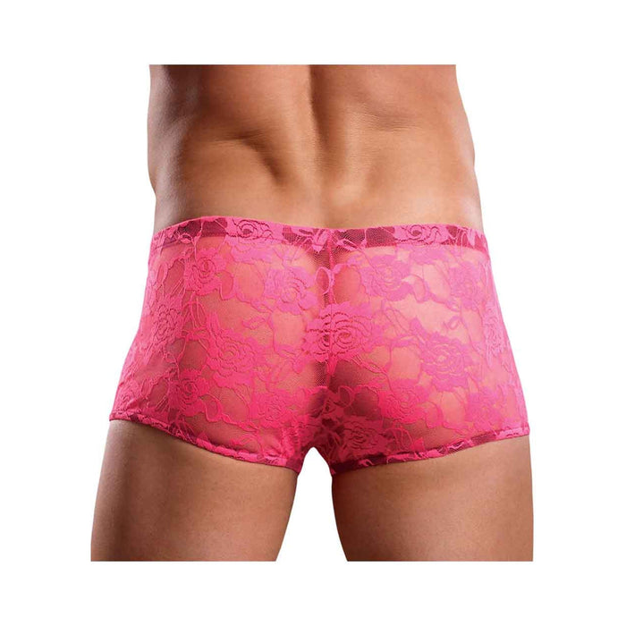 Mini Short Neon Lace Hot Pink Large | SexToy.com