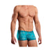 Mini Shorts Neon Lace Turquoise Blue Large | SexToy.com