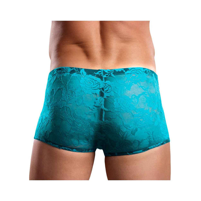 Mini Shorts Neon Lace Turquoise Blue Large | SexToy.com