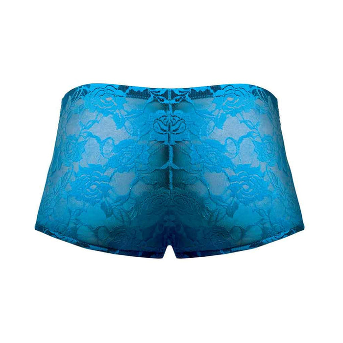 Mini Shorts Neon Lace Turquoise Blue Large | SexToy.com