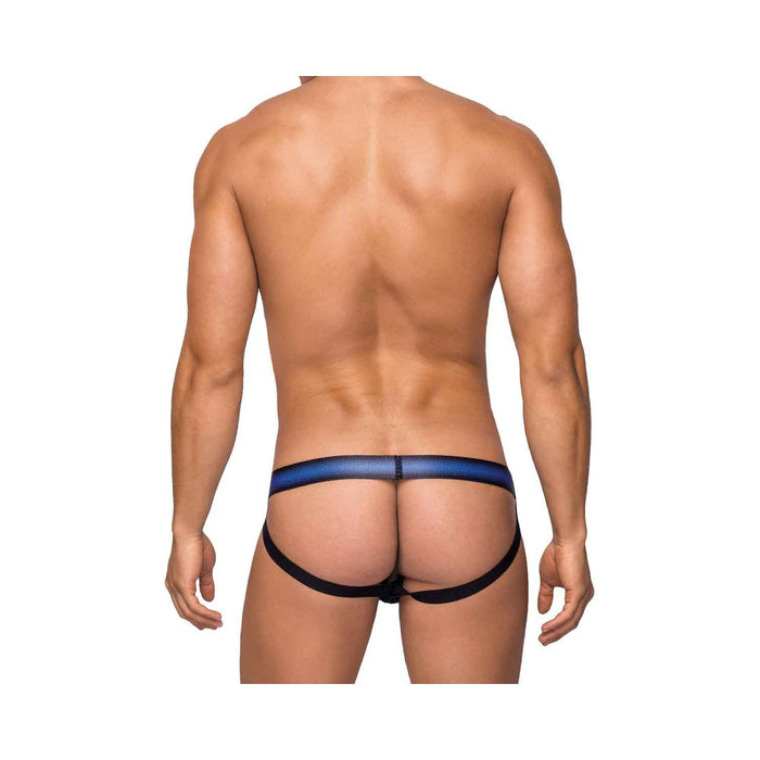Male Power Pocket Pouch Jock With Pocket Cavity Black Sm | SexToy.com